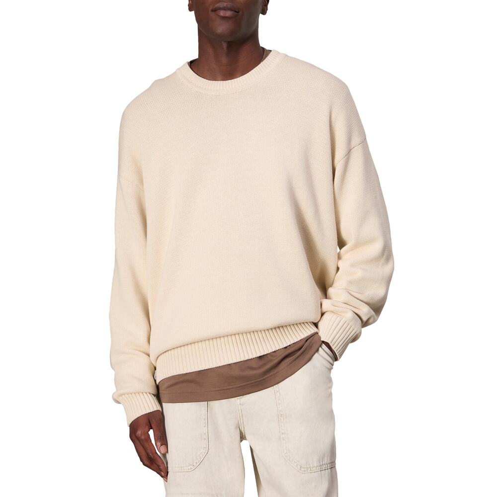 Rag & Bone Organic Cotton Cream Clarkson Sweater Size L